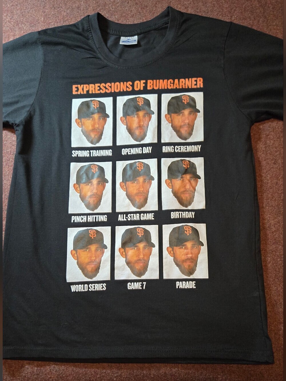 San Francisco Giants Bumgarner Shirt Youth XL Expressions Baseball Fanfare